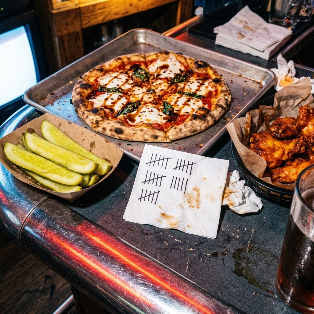 ONE PIZZA, SOME PICKLES — cover art